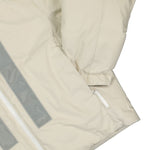 Stone Island Marina Rubber Wax Poplin Down Puffer Jacket Beige Detail view 4 | Gate