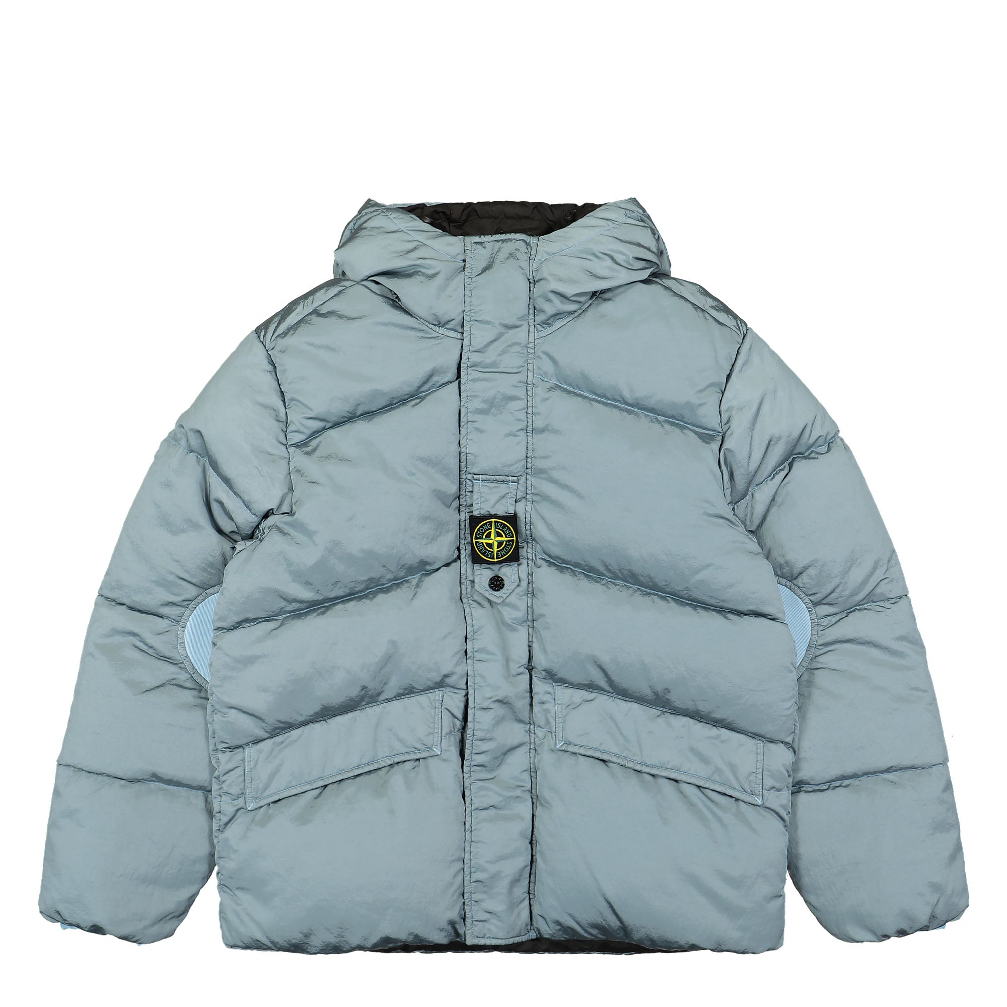 Stone island clearance blue puffer jacket