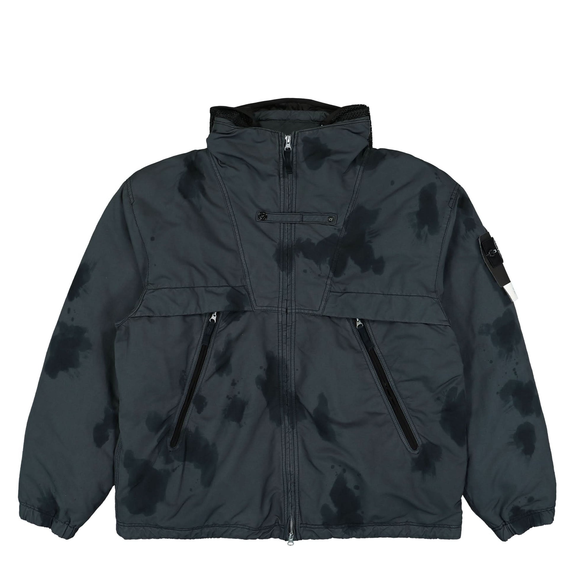 Stone Island Hand Colouring On David-TC Down Jacket Grey Detail view 1 | Gate