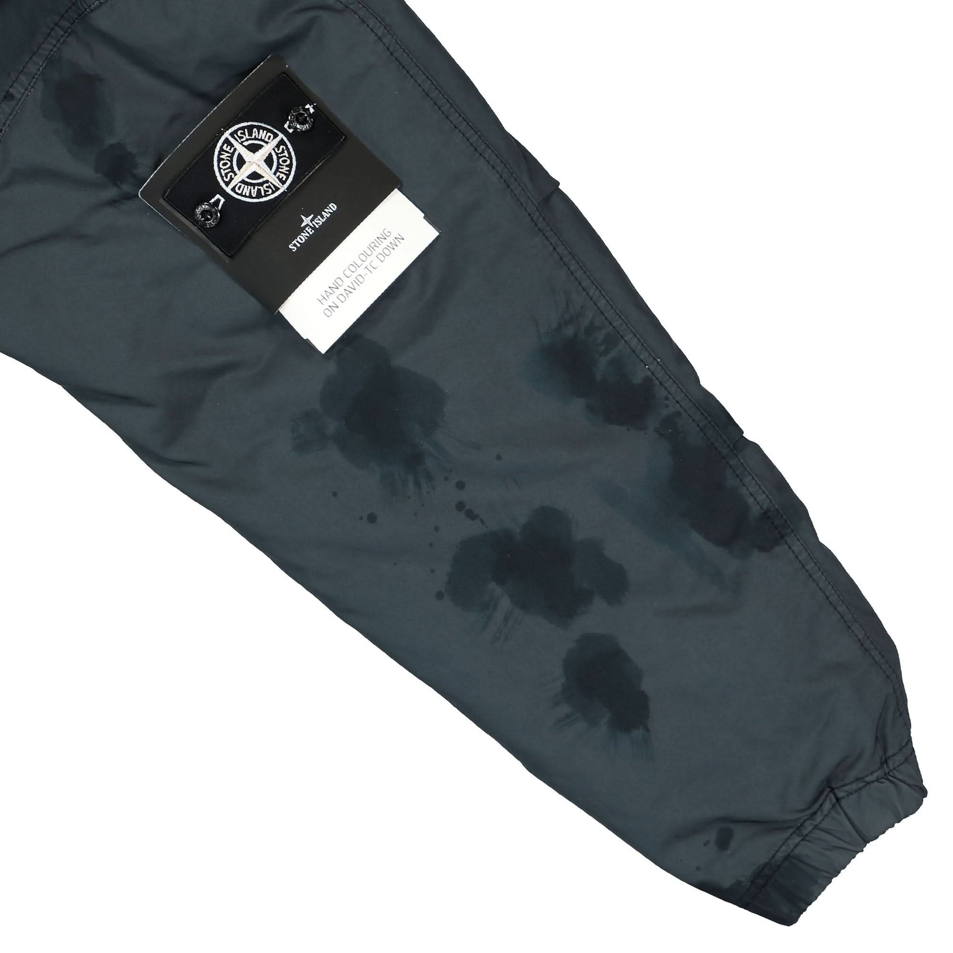 Stone Island Hand Colouring On David-TC Down Jacket Grey Detail view 5 | Gate