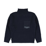 Marina Ribbed Knit Turtleneck Sweatshirt