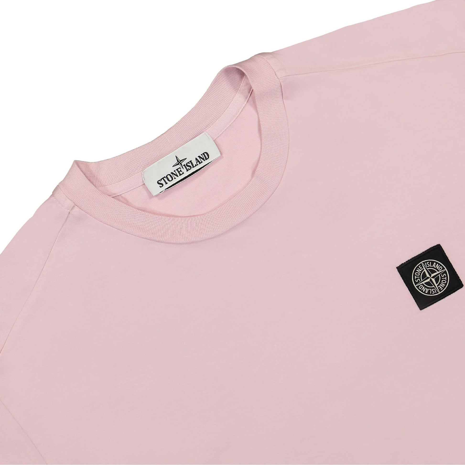 Stone Island T-Shirt Pink Detail view 3 | Gate