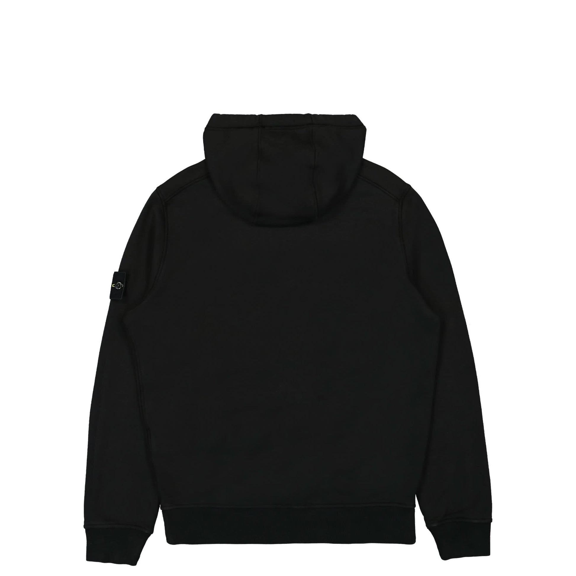 Stone Island Hooded Sweatshirt Black Detail view 2 | Gate