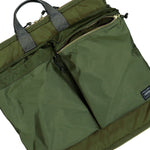 Porter-Yoshida & Co. Force 2Way Helmet Bag (S) Olive Drab Tote Bags & Shoppers 855-05456-30 Detail View 3 | GATE