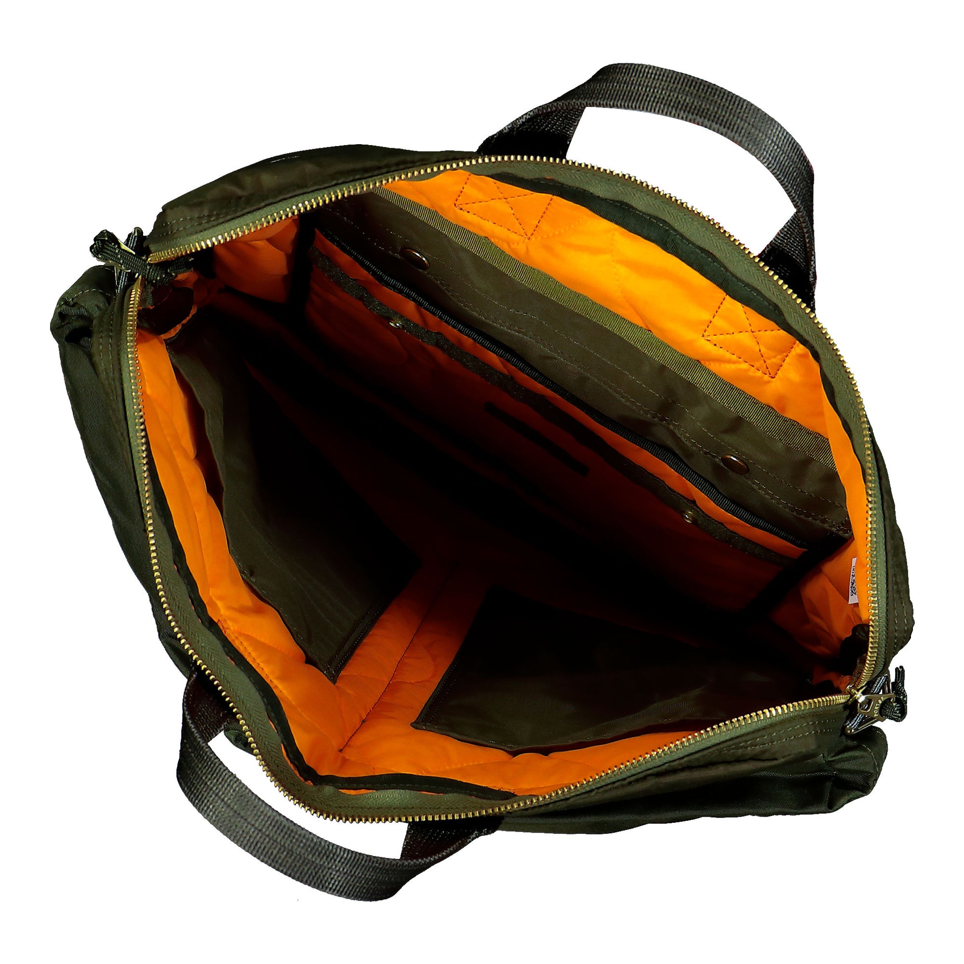 Porter-Yoshida & Co. Force 2Way Helmet Bag (S) Olive Drab Tote Bags & Shoppers 855-05456-30 Detail View 4 | GATE