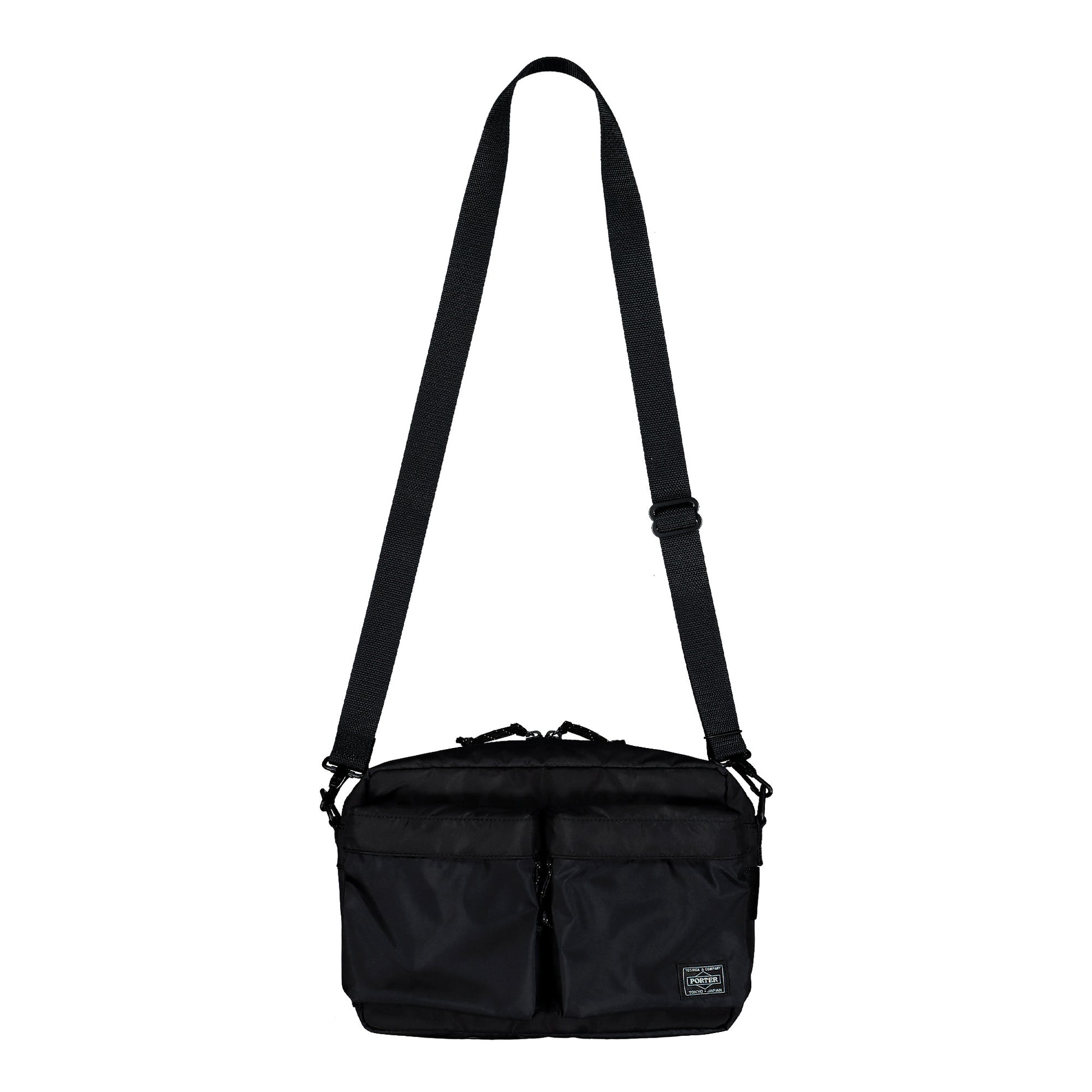 Porter-Yoshida & Co. Force Shoulder Bag (S) Black Shoulder & Cross Body Bags 855-05457-10 Detail View 1 | GATE
