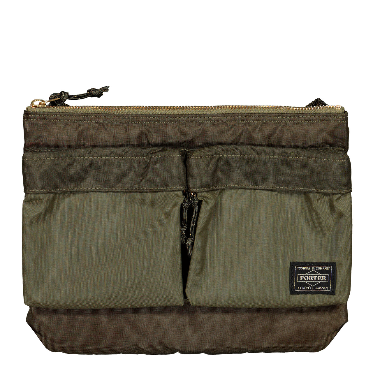 Porter-Yoshida & Co. Force Shoulder Bag Olive Drab Shoulder Bags 855-05458-30 Detail View 1 | GATE