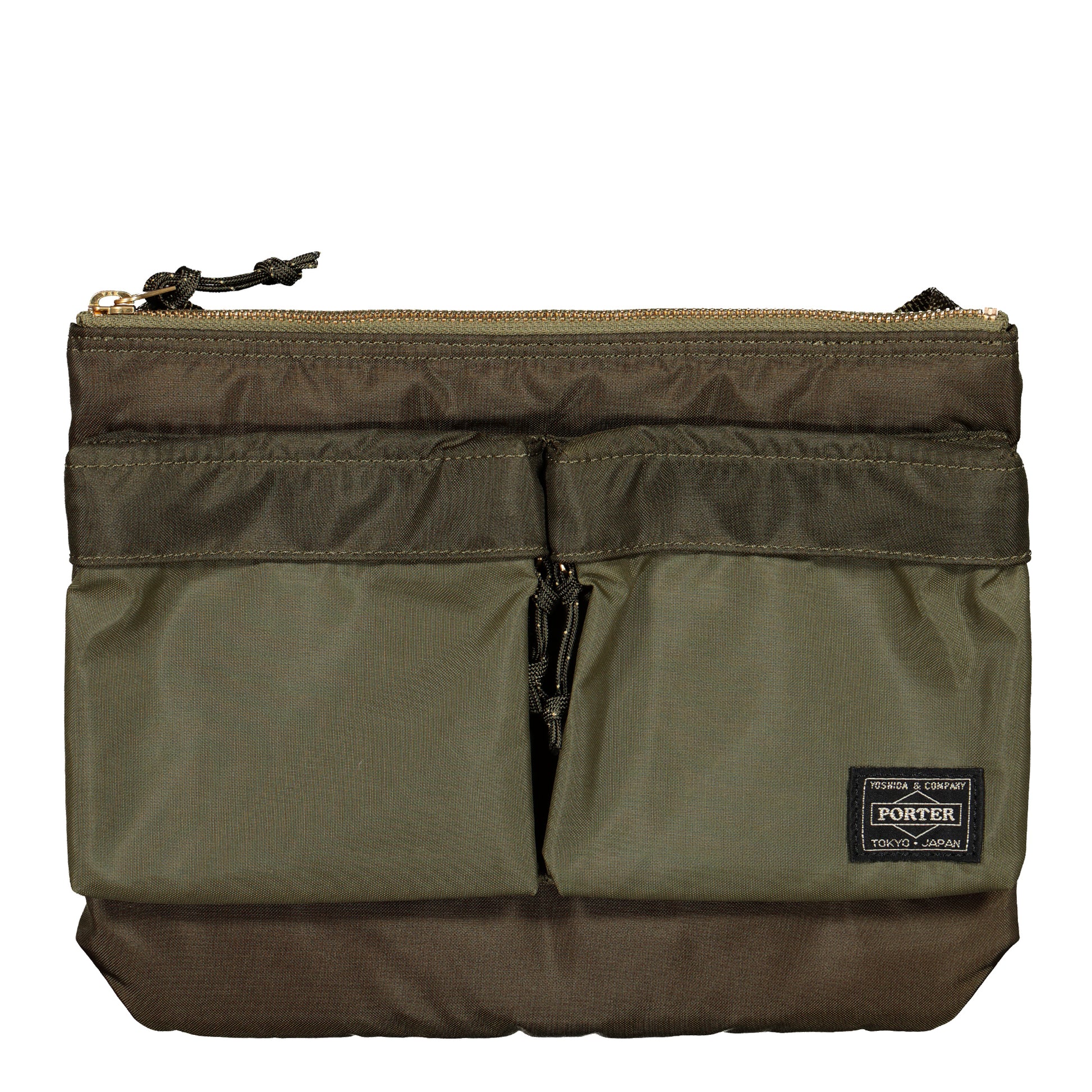Porter-Yoshida & Co. Force Shoulder Bag Olive Drab Shoulder Bags 855-05458-30 Detail View 1 | GATE