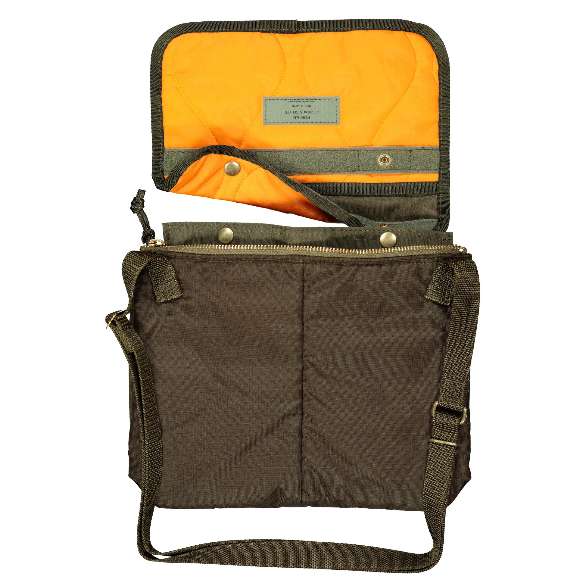 Porter-Yoshida & Co. Force Shoulder Bag Olive Drab Shoulder Bags 855-05458-30 Detail View 4 | GATE