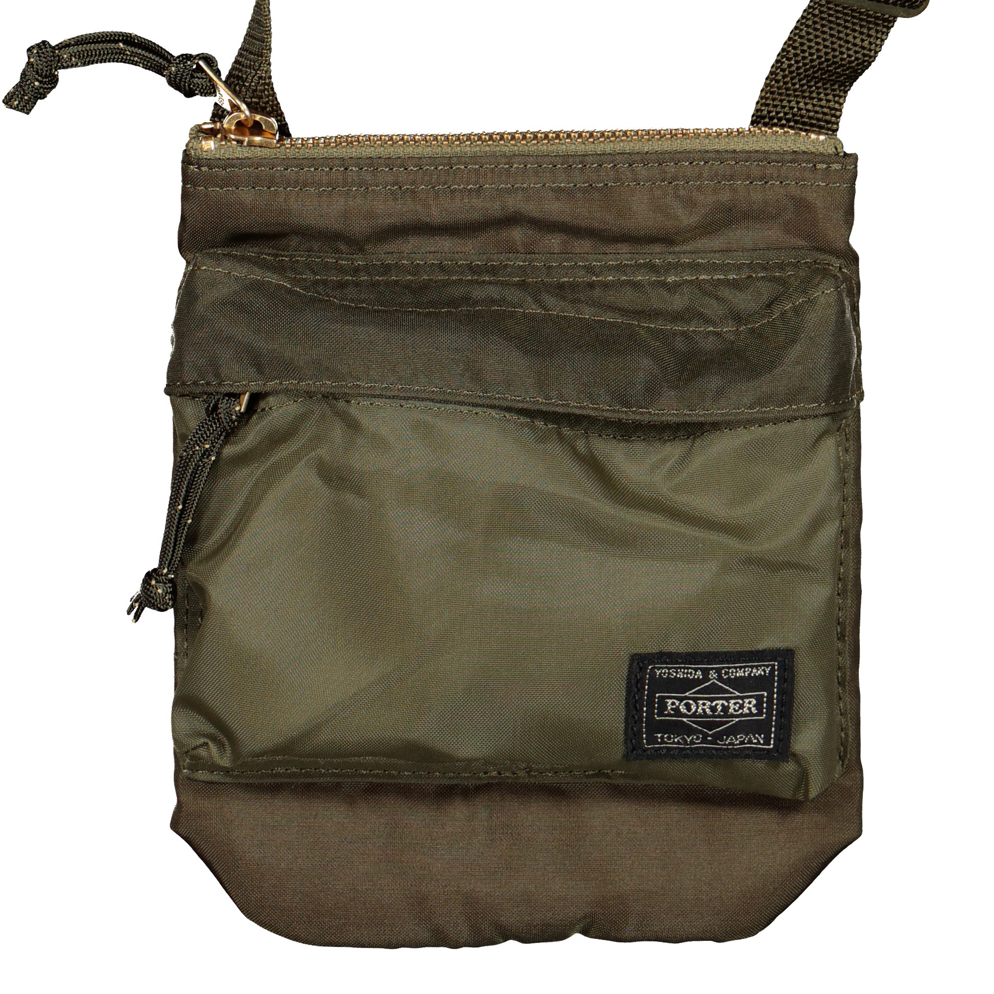 Porter-Yoshida & Co. Force Shoulder Pouch Olive Drab Shoulder Bags 855-05461-30 Detail View 1 | GATE