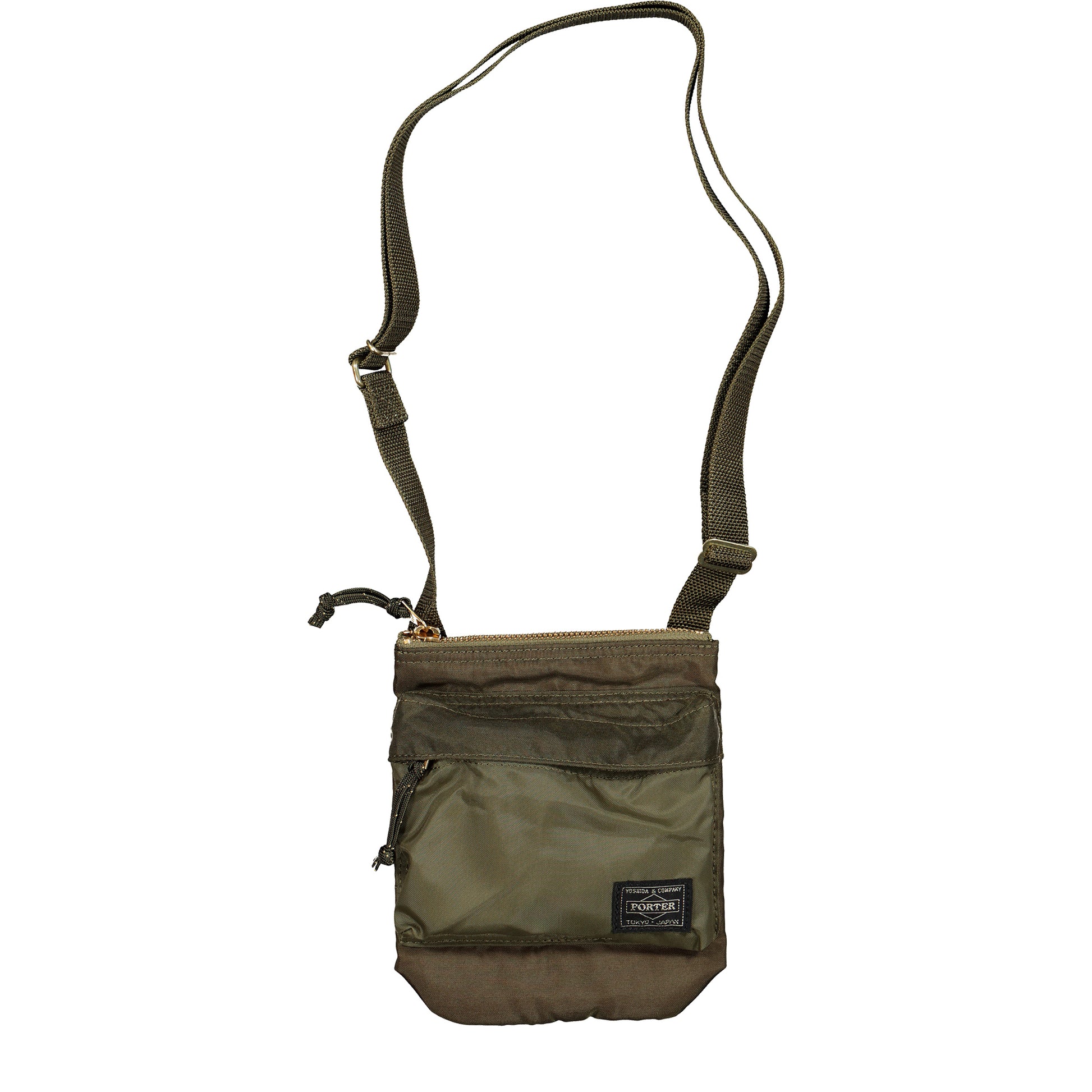 Porter-Yoshida & Co. Force Shoulder Pouch Olive Drab Shoulder Bags 855-05461-30 Detail View 3 | GATE