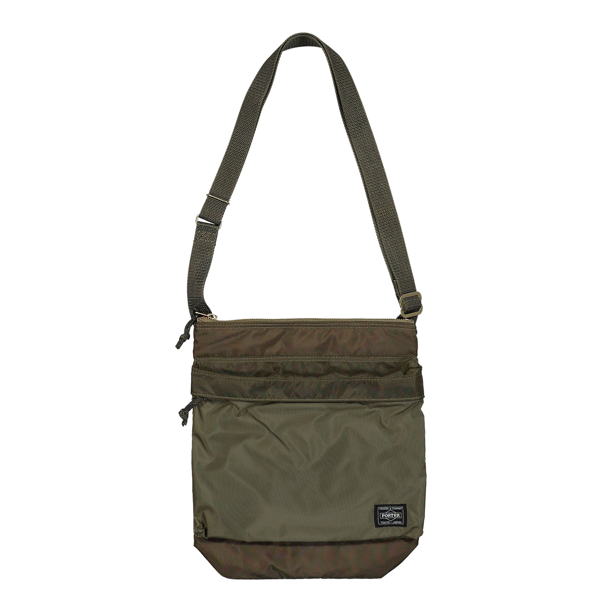 Porter-Yoshida & Co. Force Shoulder Bag Olive Drab Shoulder Bags 855-05901-30 Detail View 1 | GATE
