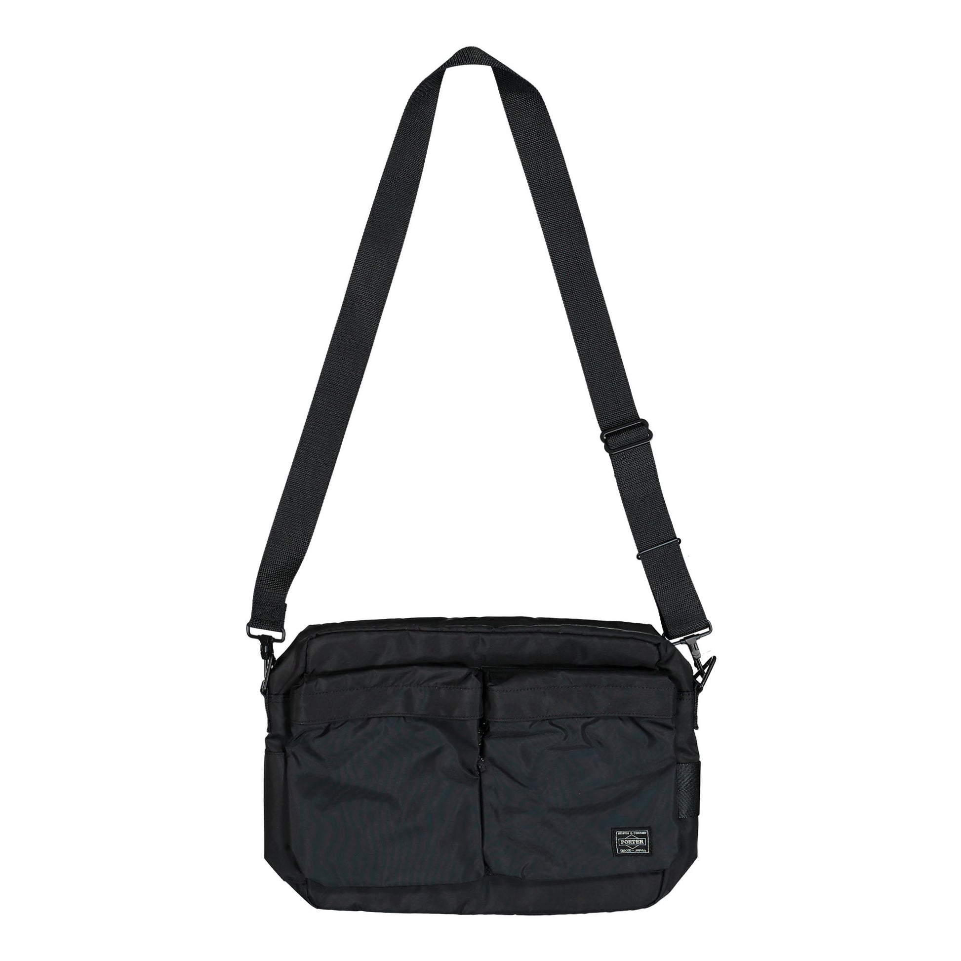 Porter-Yoshida & Co. Force Shoulder Bag Black Shoulder Bags 855-07415-10 Detail View 1 | GATE