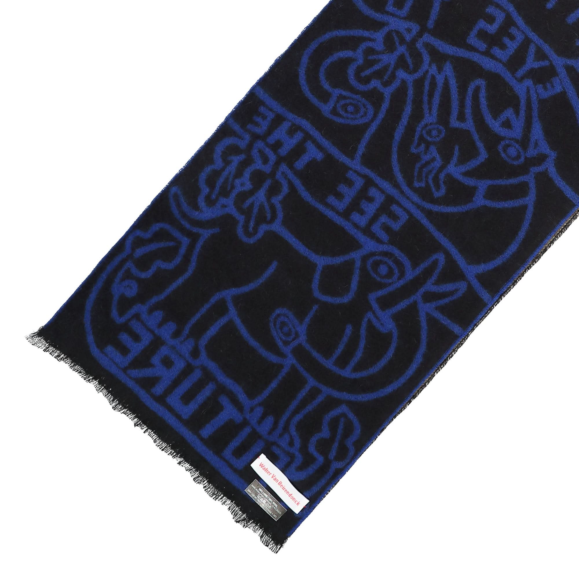 Walter Van Beirendonck NEW EYES Scarf Single ( 9002 / Comb. I Blue