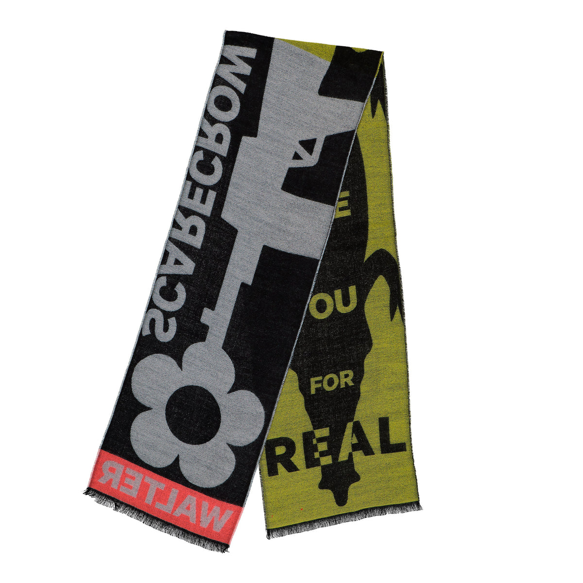 Walter Van Beirendonck Scarecrow Scarf Single Comb. III Black Scarves 9004 Detail View 1 | GATE