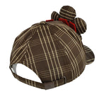 Walter Van Beirendonck Flower Cap Comb. III Brown Check Caps 9008 Detail View 5 | GATE