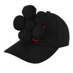 Walter Van Beirendonck Flower Cap Comb. I Black Caps 9008 Detail View 1 | GATE