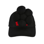 Walter Van Beirendonck Flower Cap Comb. I Black Caps 9008 Detail View 4 | GATE