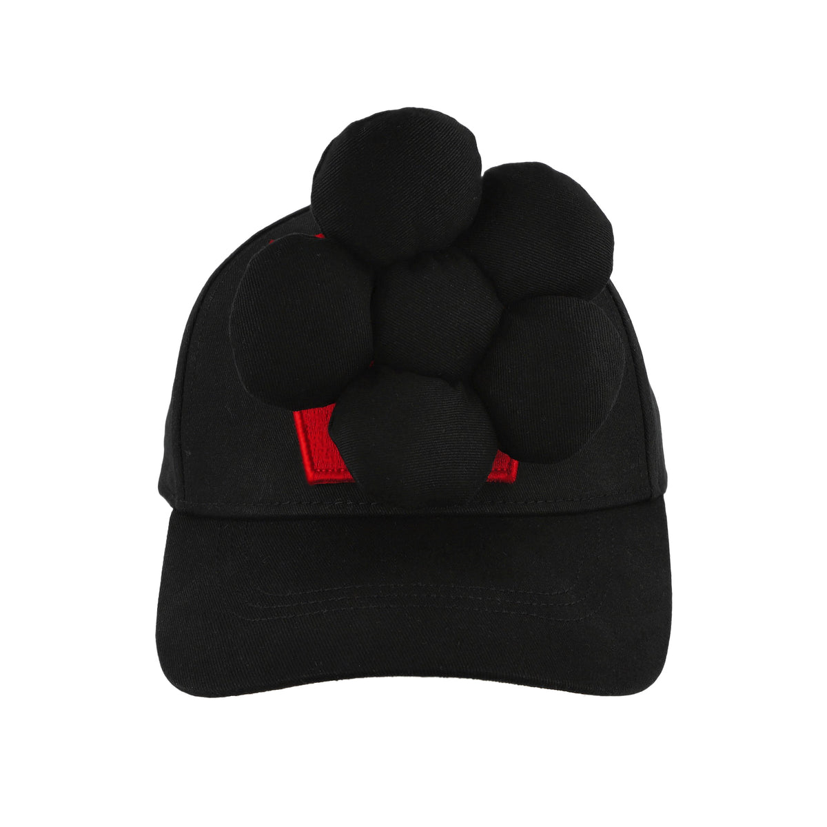 Walter Van Beirendonck Flower Cap Comb. I Black Caps 9008 Detail View 4 | GATE