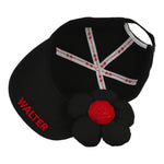 Walter Van Beirendonck Flower Cap Comb. I Black Caps 9008 Detail View 7 | GATE