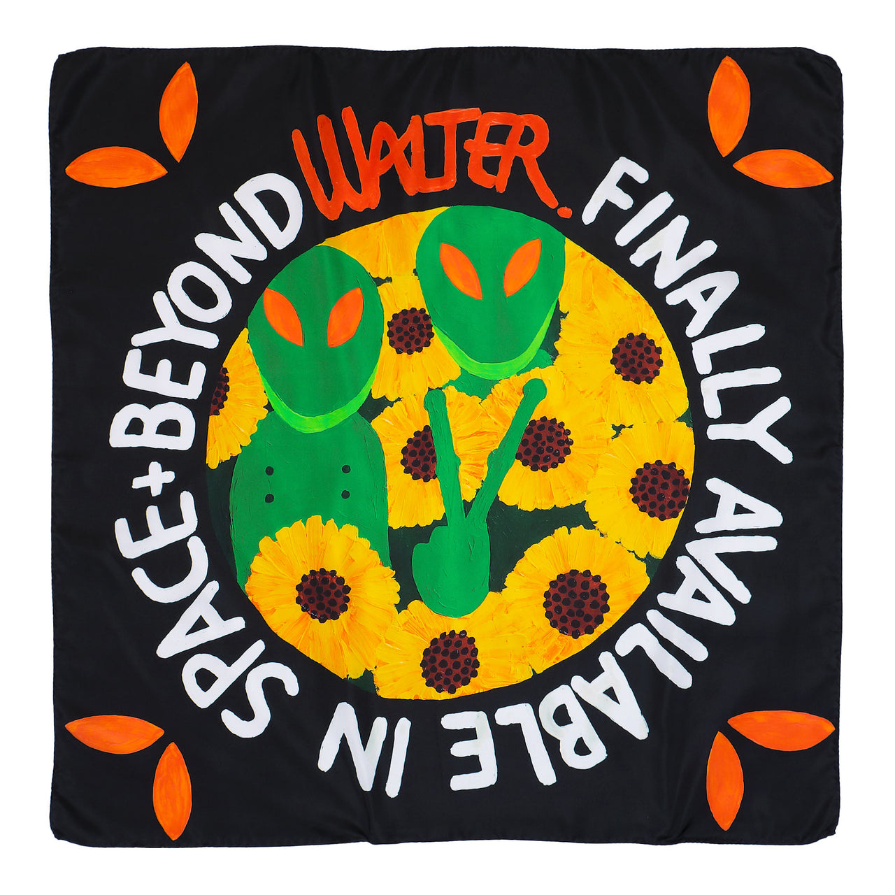 Walter Van Beirendonck Available In Space Silk Scarf Large Comb. I Sample Large Scarves 9010 Detail View 1 | GATE