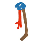 Walter Van Beirendonck Alien Knitted Scarf Comb. I Placid Blue Scarves 9020 Detail View 2 | GATE