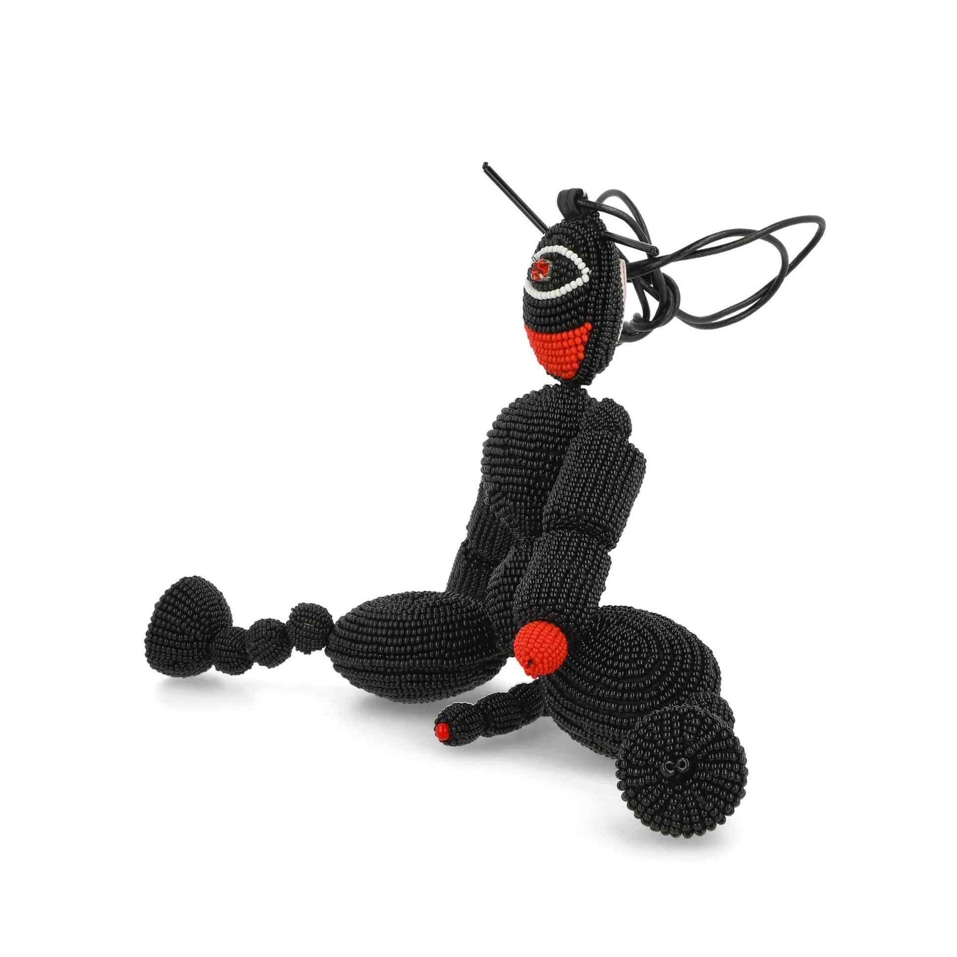 Walter Van Beirendonck One Eyed Devil 3D Beaded Jewel Black Detail view 3 | Gate