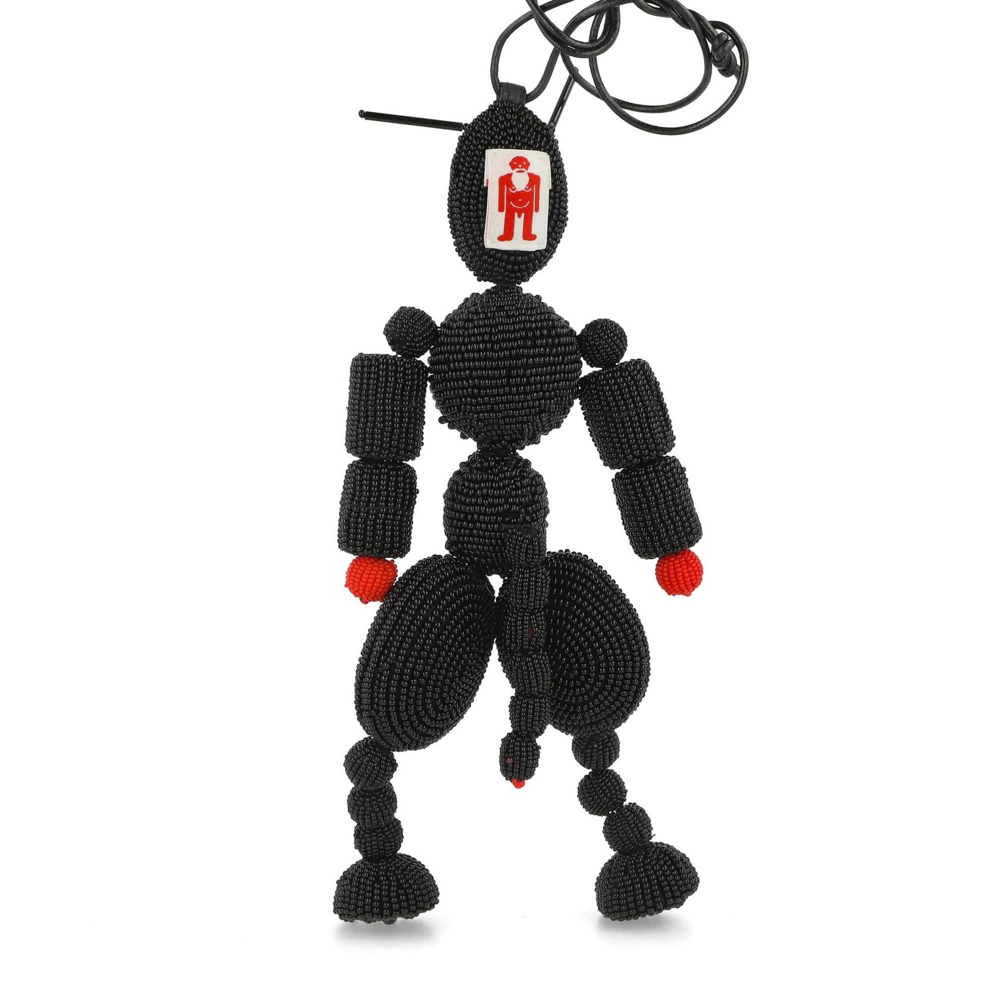 Walter Van Beirendonck One Eyed Devil 3D Beaded Jewel Black Detail view 6 | Gate