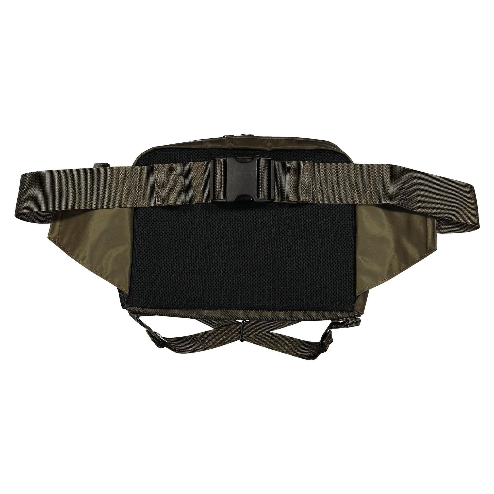 Porter-Yoshida & Co. Port Ride Waist Bag Olive Detail view 2 | Gate