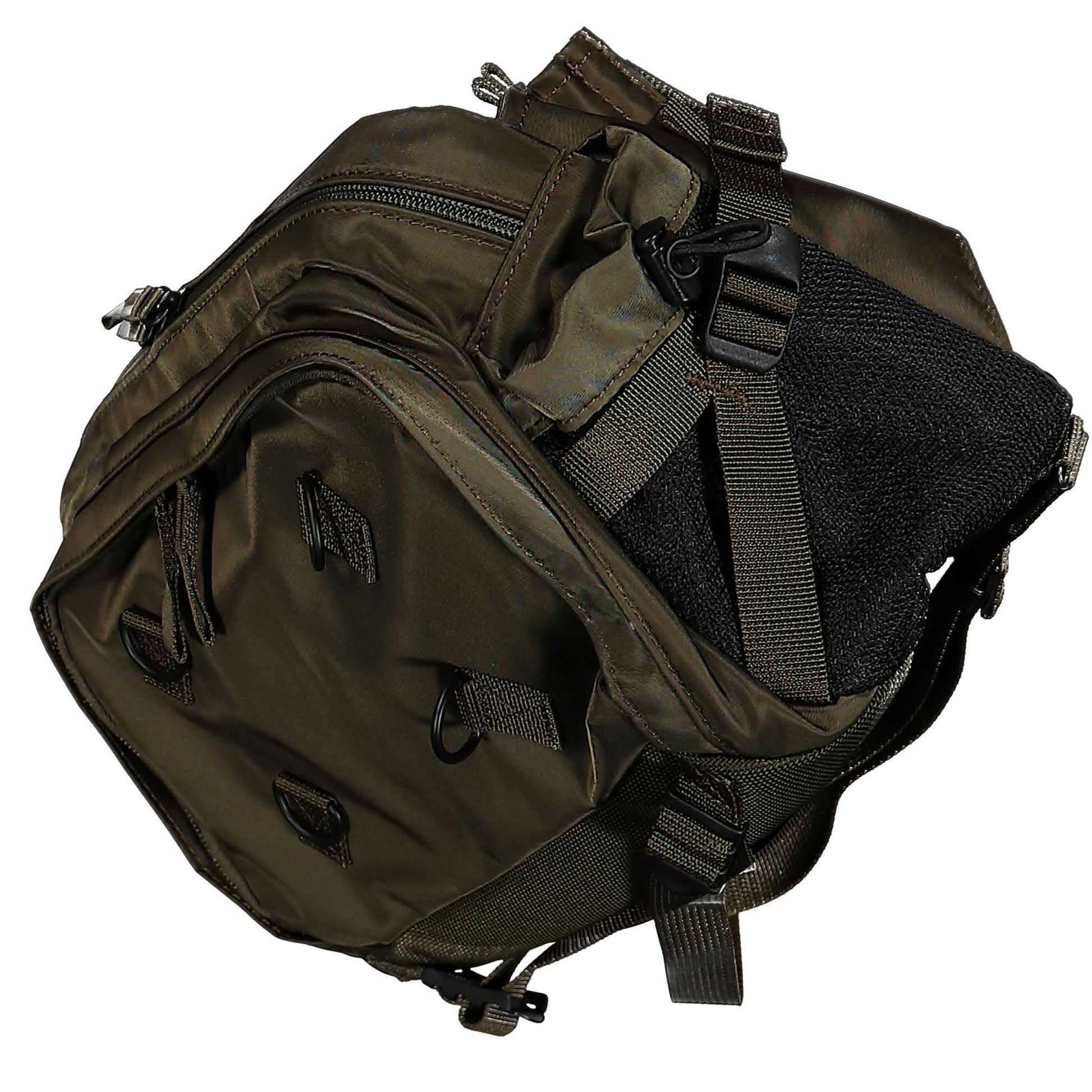 Porter-Yoshida & Co. Port Ride Waist Bag Olive Detail view 4 | Gate