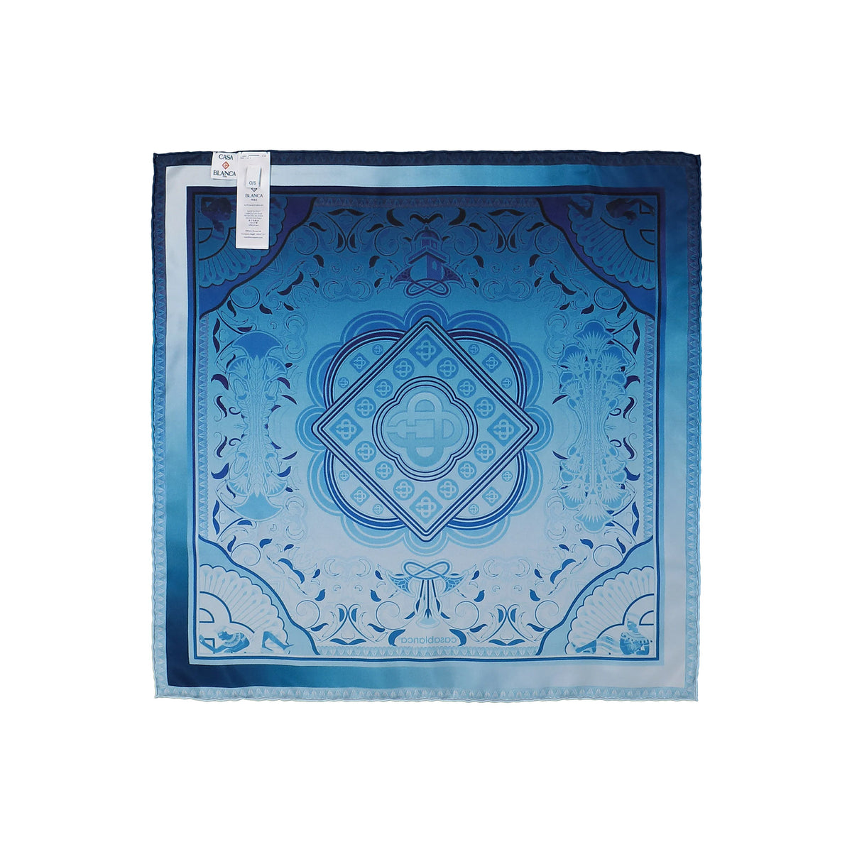 Casablanca Medium Silk Scarf Silk Satin Scarves A-PF26-ACC-053-02 Detail View 2 | GATE