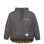 Maison Mihara Yasuhiro Triple Layered Hoodie Black Detail view 1 | Gate
