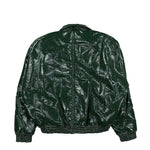 Maison Mihara Yasuhiro Fake Enamel Puffer Blouson Green Detail view 2 | Gate