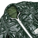 Maison Mihara Yasuhiro Fake Enamel Puffer Blouson Green Detail view 3 | Gate