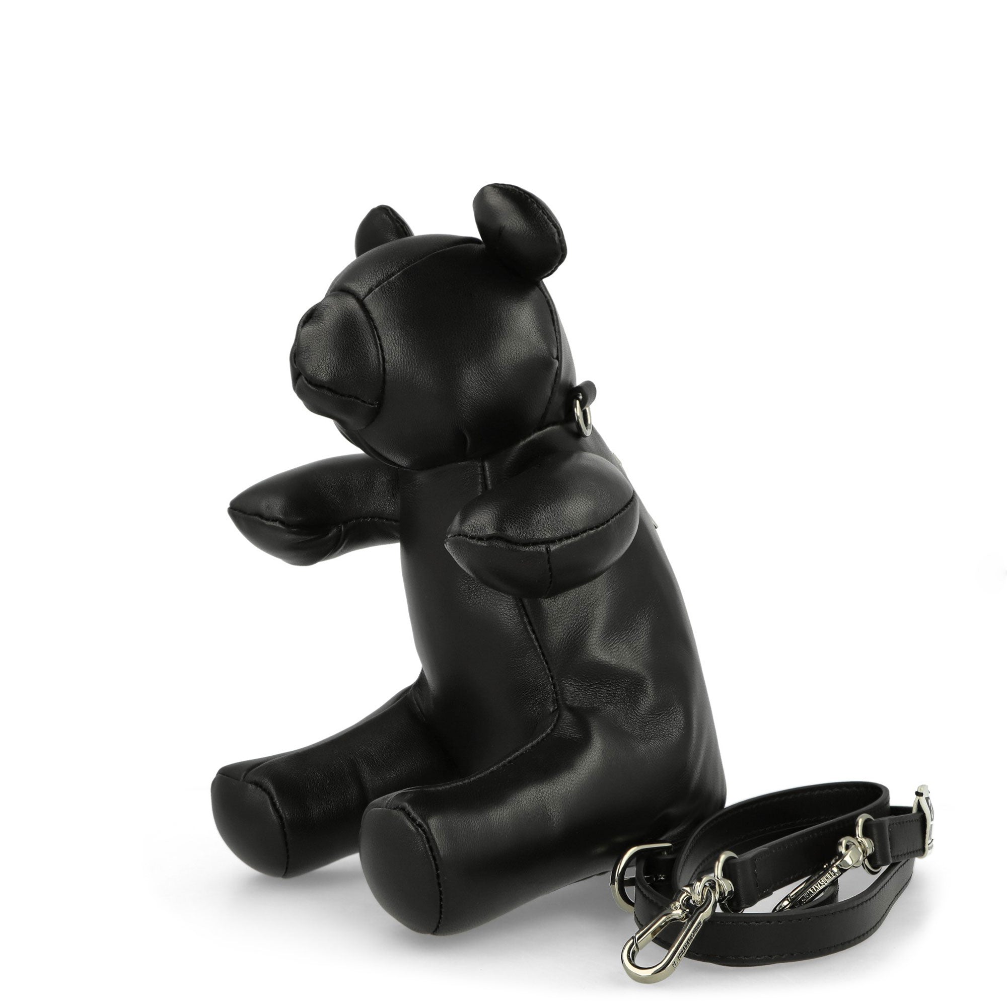 black leather bear backpack ZIPPY Adelle Latvia Discover the Squeaky Teddy Bear Stuffed Animal Leather Plush Bear Bag Vera