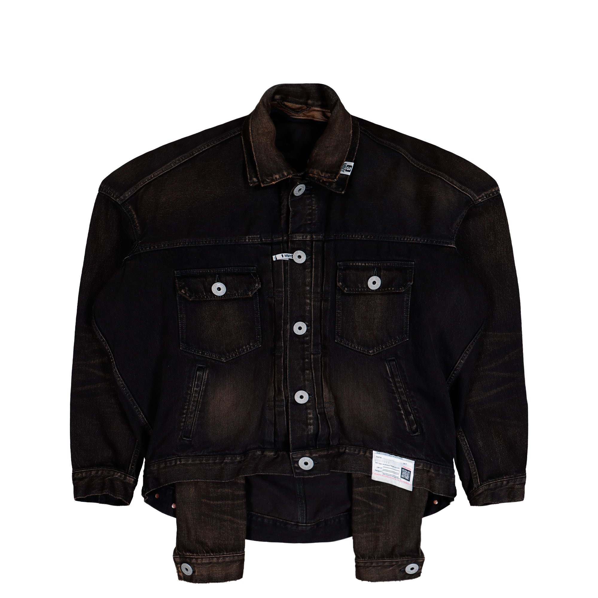【ミハラヤスヒロ】FRONT LAYERED DENIM JACKET Front Layered Denim Jacket | GATE