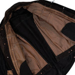 Maison Mihara Yasuhiro Front Layered Denim Jacket Black Jackets A15BL021  Detail View 9 | GATE
