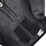 Maison Mihara Yasuhiro Sun Faded Like Zip-Up Hoodie Black Hoodies A15PK551  Detail View 4 | GATE

