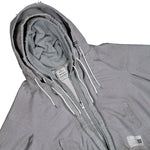 Maison Mihara Yasuhiro Triple Layered Zip-Up Hoodie Gray Hoodies A15PK581  Detail View 3 | GATE
