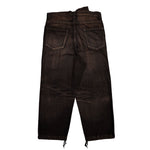 Maison Mihara Yasuhiro Huge Layered Denim Pants Black Denim A15PT027  Detail View 2 | GATE
