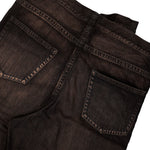 Maison Mihara Yasuhiro Huge Layered Denim Pants Black Denim A15PT027  Detail View 5 | GATE
