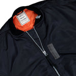 Maison Mihara Yasuhiro Back Vest Bomber Jacket Black Jackets A16BL051 Detail View 3 | GATE
