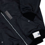 Maison Mihara Yasuhiro Back Vest Bomber Jacket Black Jackets A16BL051 Detail View 4 | GATE
