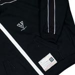 Maison Mihara Yasuhiro Amateur Sewn Track Jacket Black Tracksuit Tops A16JK581 Detail View 4 | GATE
