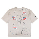 Maison Mihara Yasuhiro Embellished Sticker Tee White T-Shirt A16TS592 Detail View 1 | GATE
