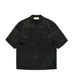 Short Sleeve Cupro Shirt With Eyelets