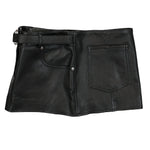 Leather Buckle Mini Skirt
