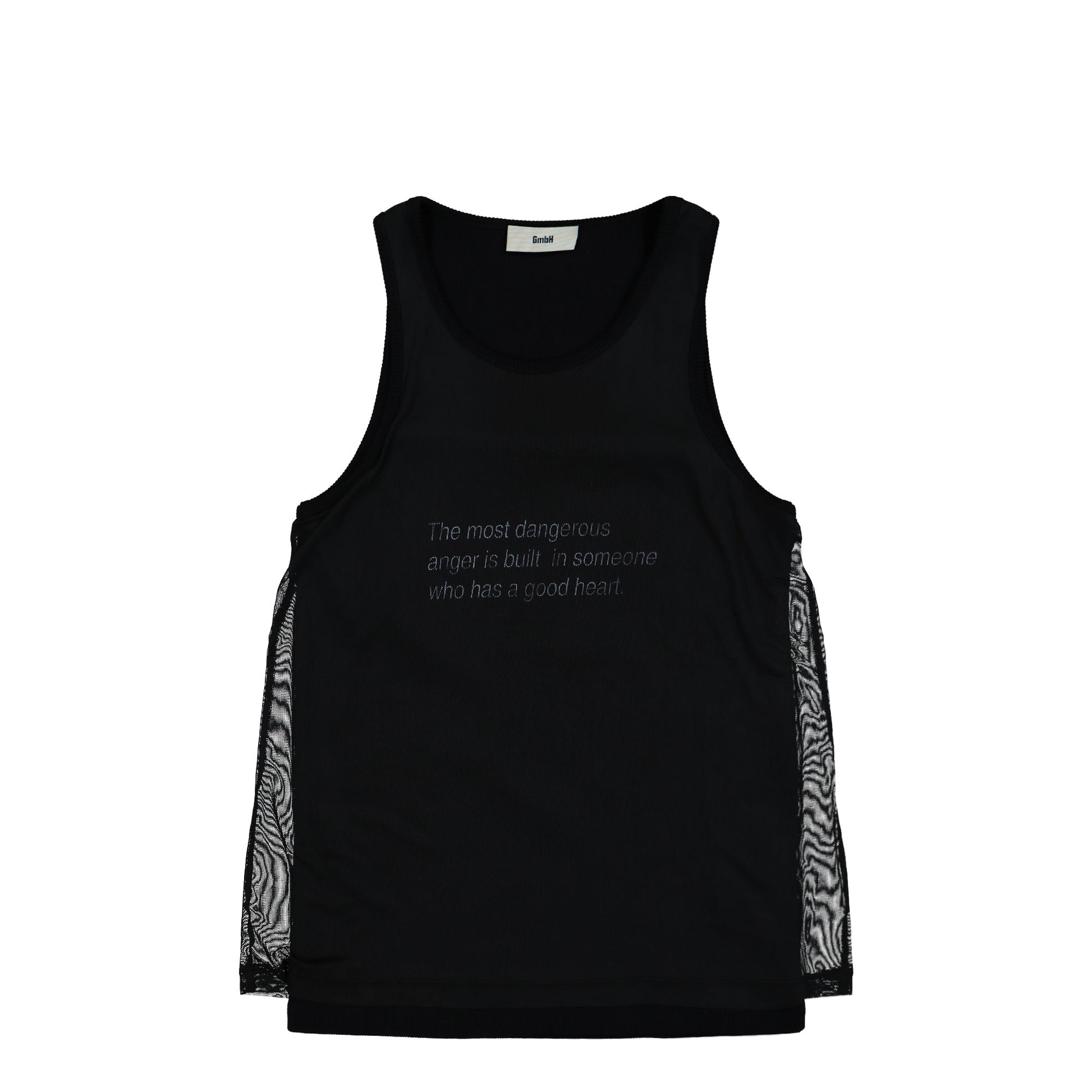 Gmbh Tank Top With Dangerous Anger Print Black Tops Anger Vest1 Detail View 1 | GATE
