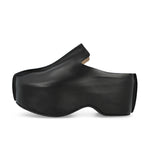JW Anderson Calf Platform Clog Black Slides FW0146-LA0232-999 / Black Detail View 1 | GATE
