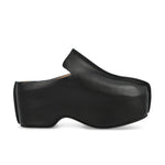 JW Anderson Calf Platform Clog Black Slides FW0146-LA0232-999 / Black Detail View 2 | GATE
